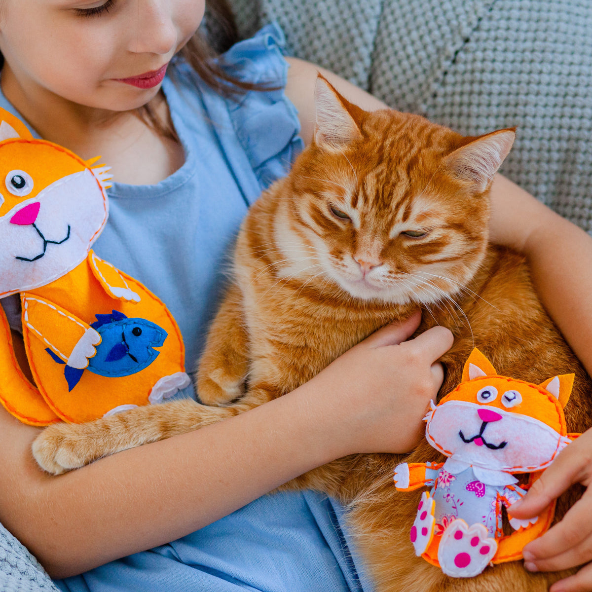 Felt Cat Kit - Mom & Baby