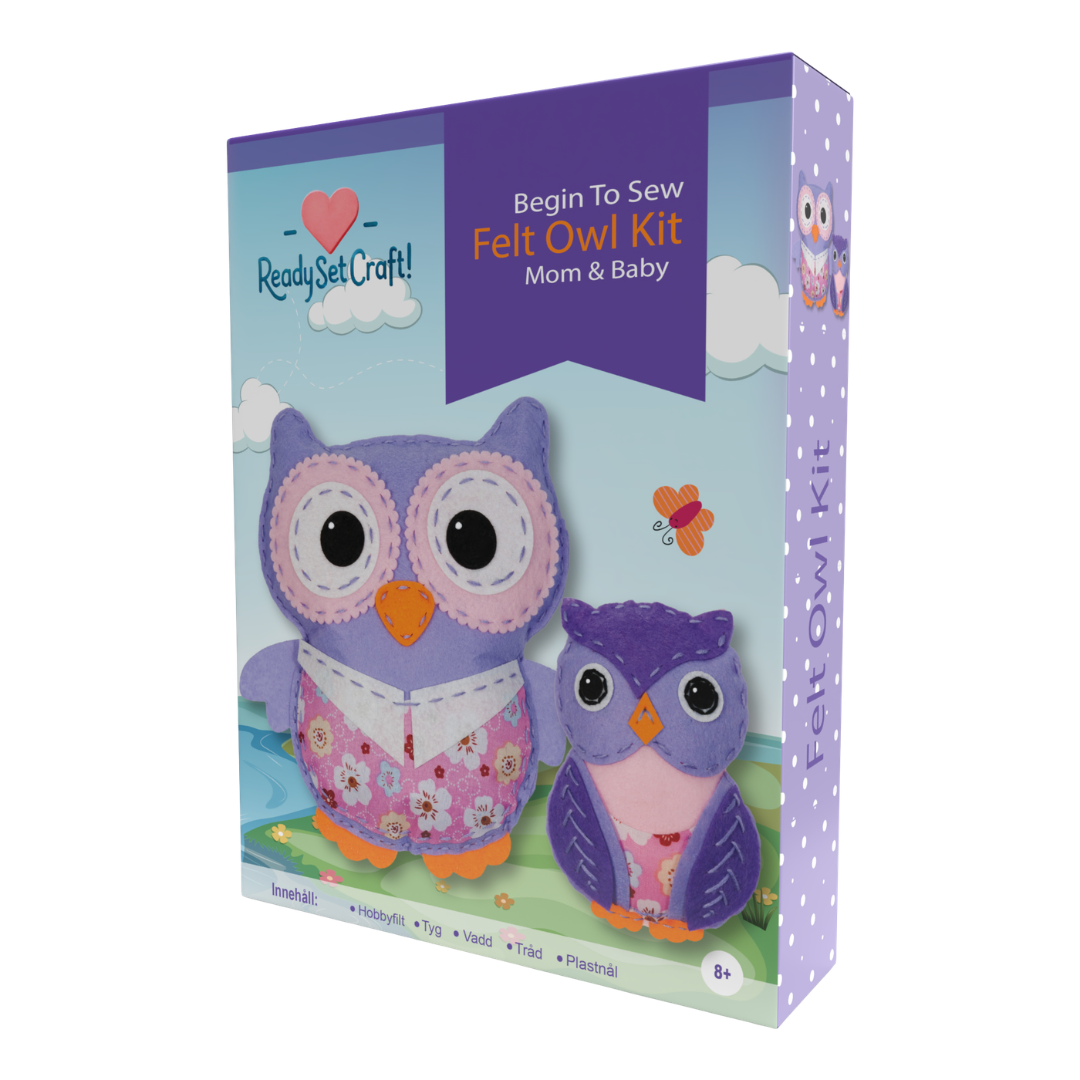 Felt Owl Kit – Mom & Baby