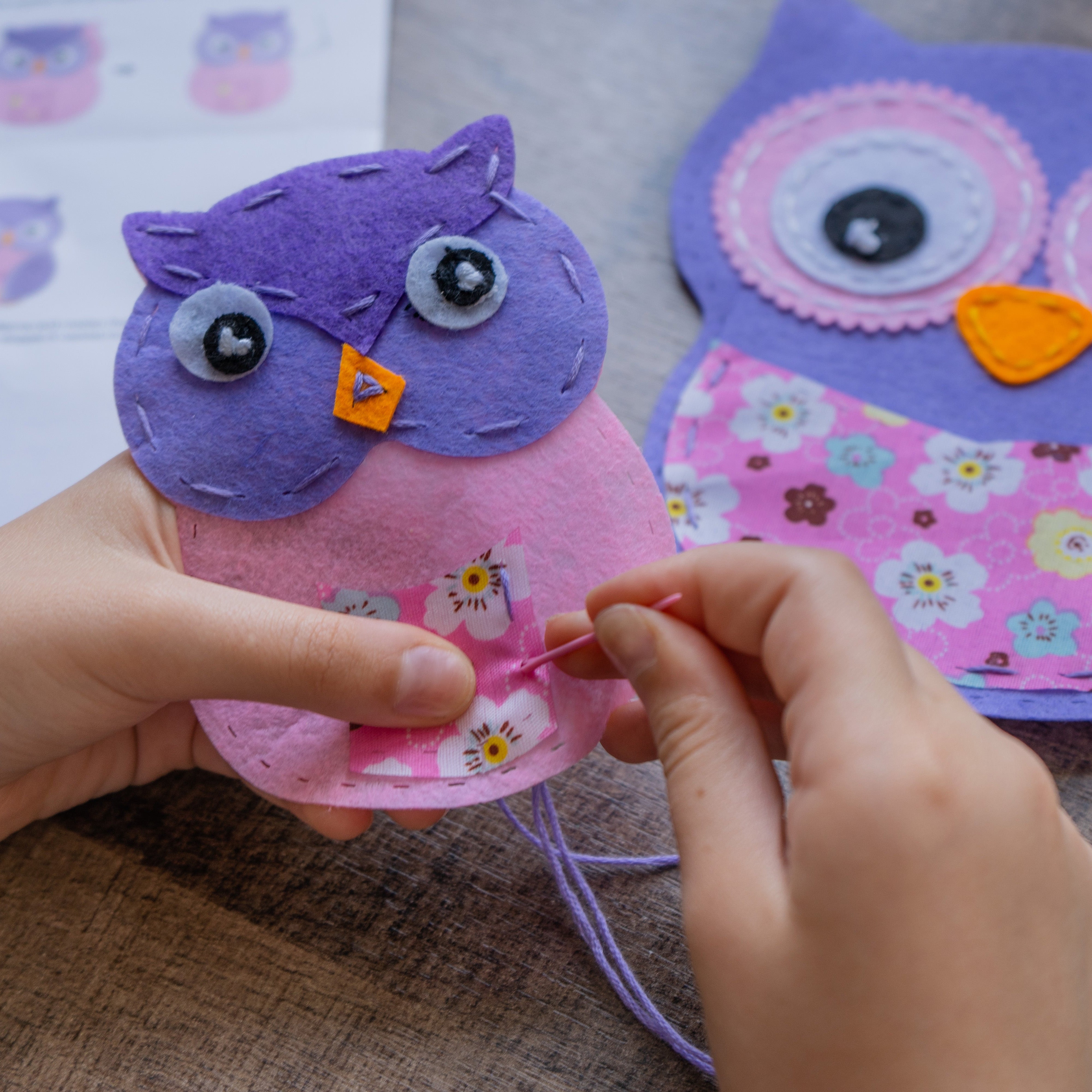 Felt Owl Kit – Mom & Baby