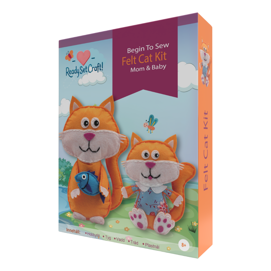 Felt Cat Kit - Mom & Baby