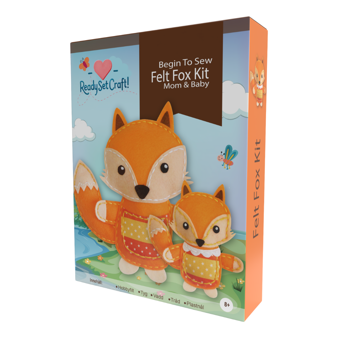 Felt Fox Kit - Mom & Baby